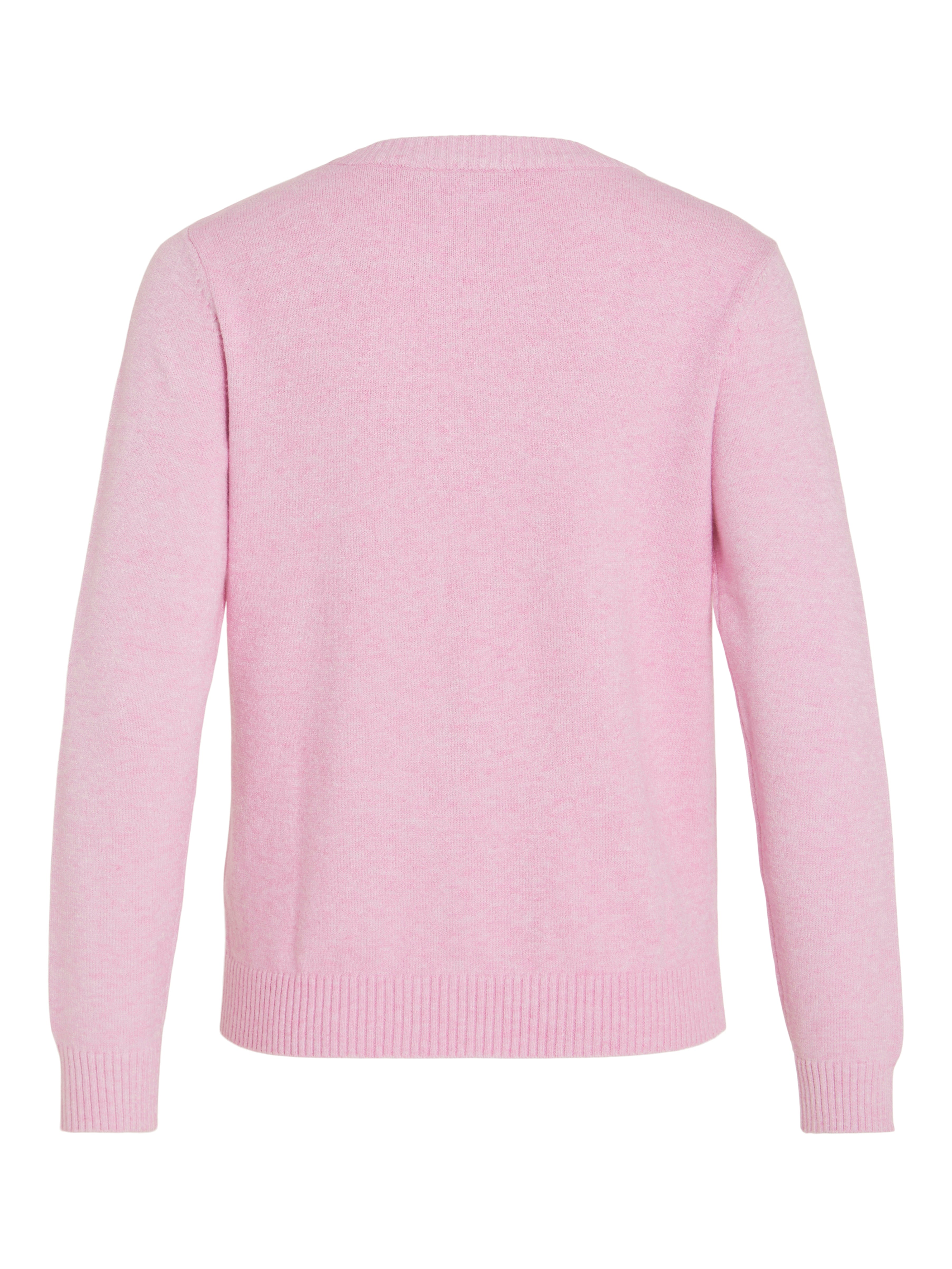 Viril O-Neck L/S striktrøje - Bonbon